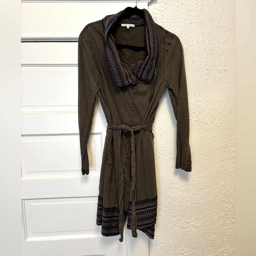 Willow and Clay Bohemian Zip Jacket with belt